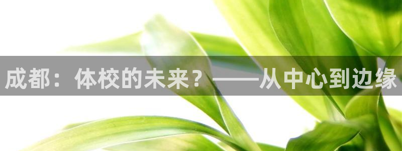 MK体育官方正版app娱乐网站:成都:体校的未来?——从中心